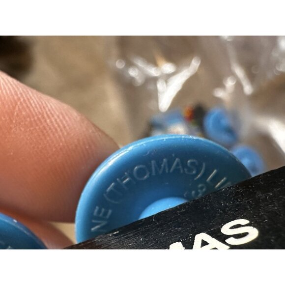 Paint Splattered Thomas The Train Wooden Railway Vtg 2003 Learning Curve Engine - Picture 12 of 14